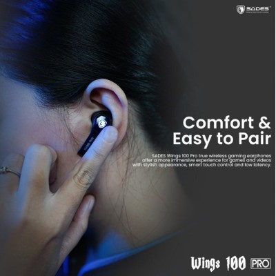 Sades Wings 100 Pro In-ear Bluetooth Handsfree Black